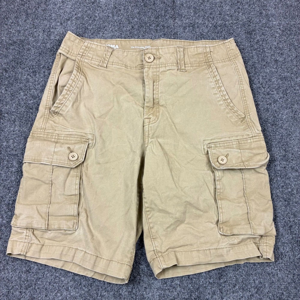 Sonoma Goods For Life Everyday Short Mens Size 32W Tan Khaki Cargo Shorts Twill